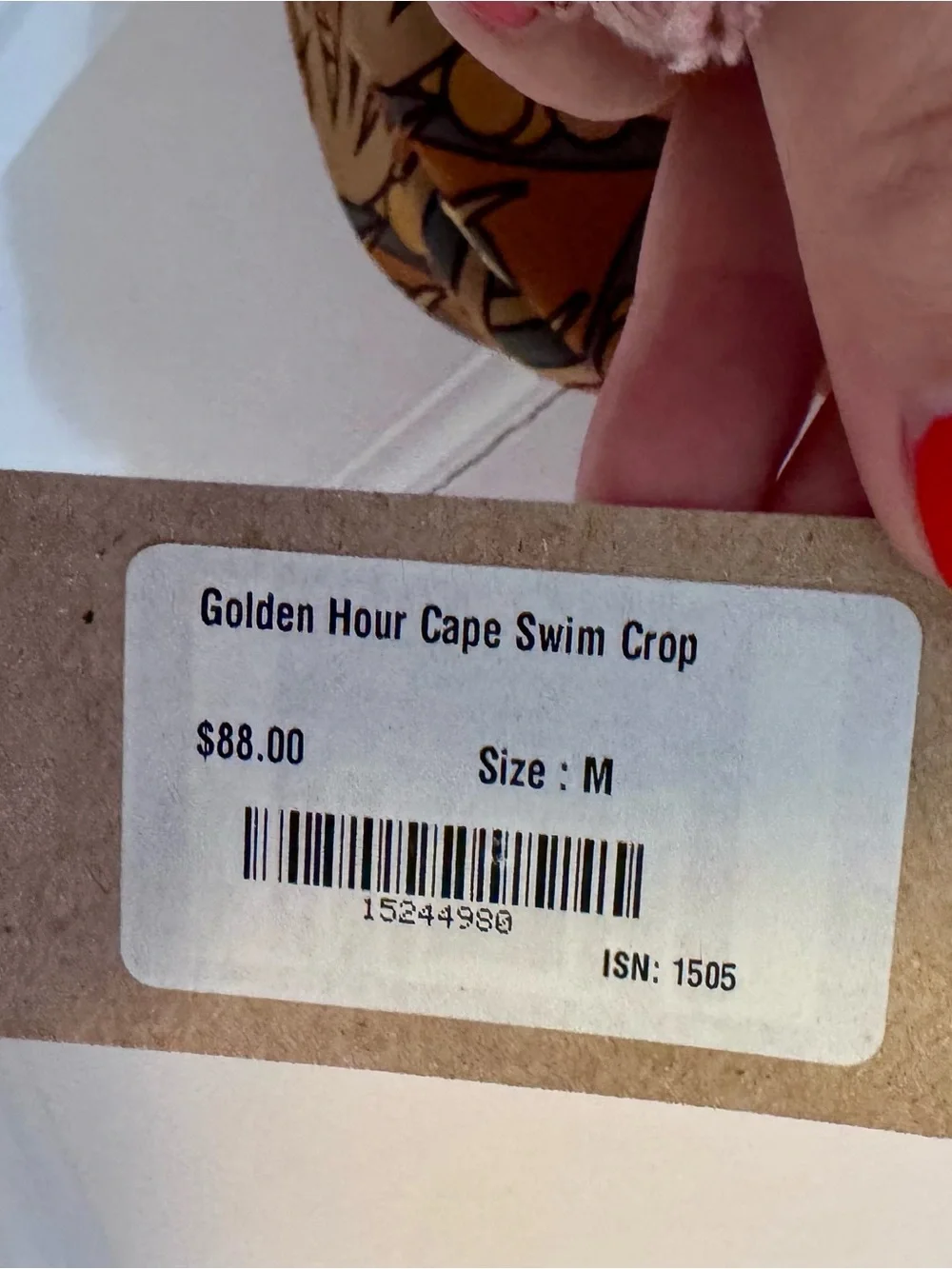 Albion | Golden Hour Cape Swim Crop Top, Size M - NWT - Picture 4 of 5